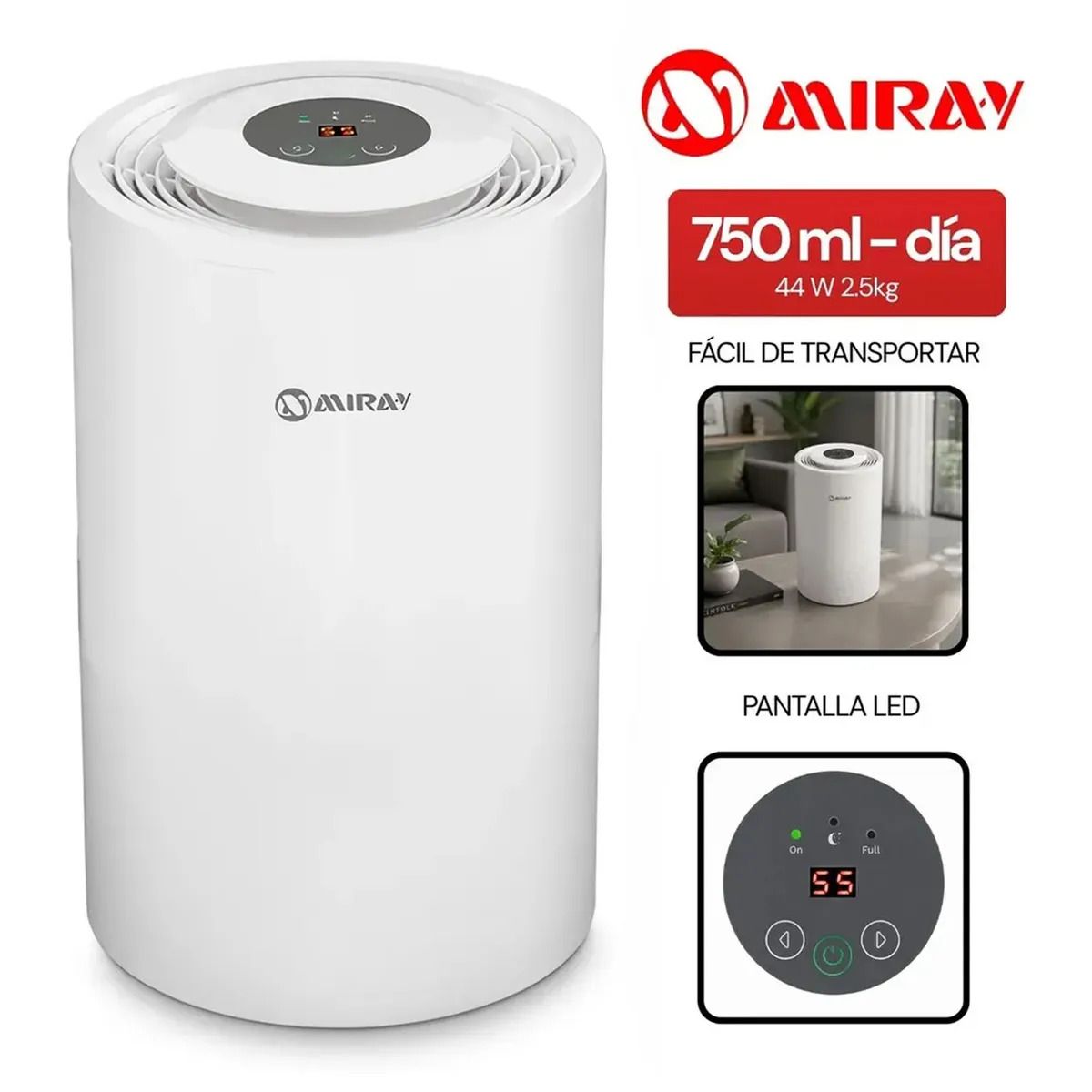 MIRAY - Deshumedecedor DM-750 750 ml