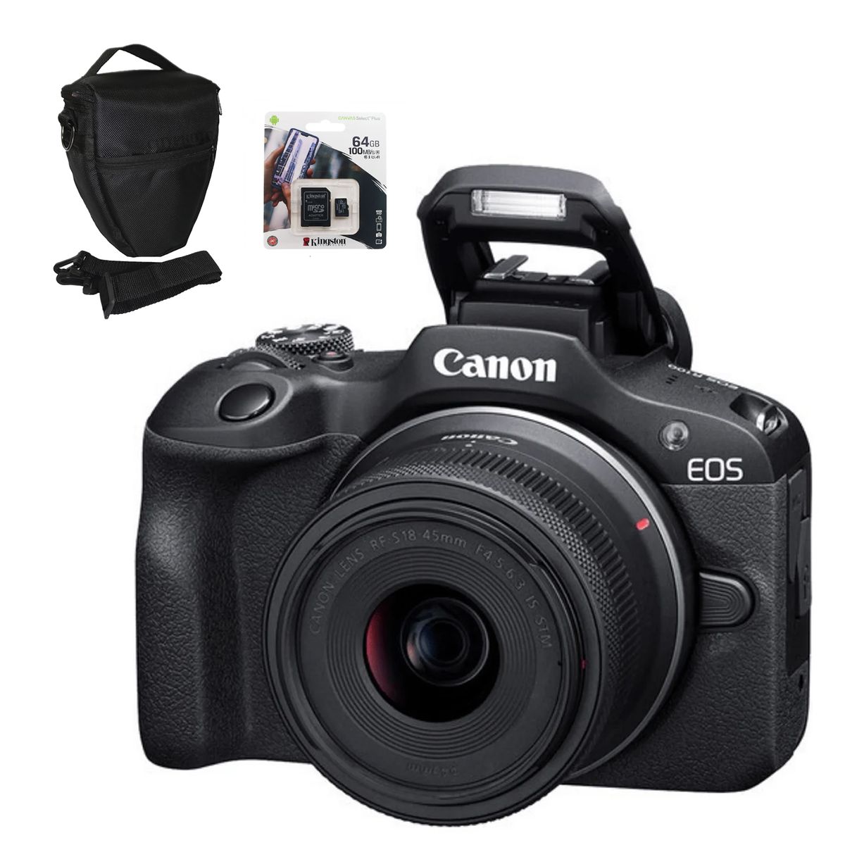 CANON - Cámara Mirrorless EOS R100 Lente RFS18-45mm f45-63 IS STM