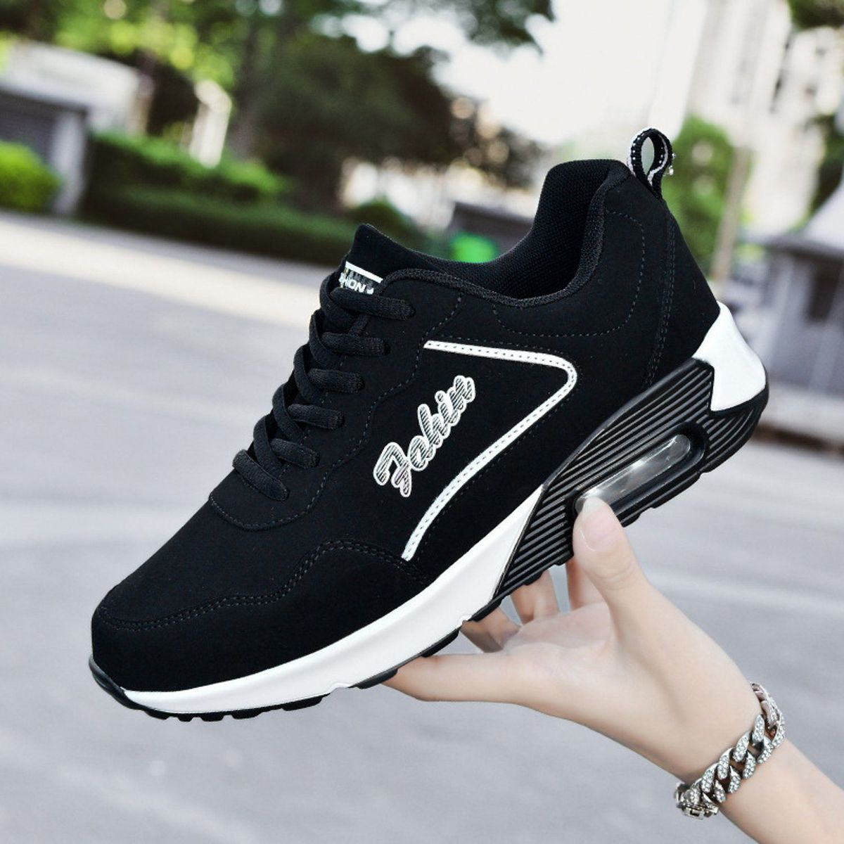 TIOZONEY - Zapatillas casuales para Mujer - Negro