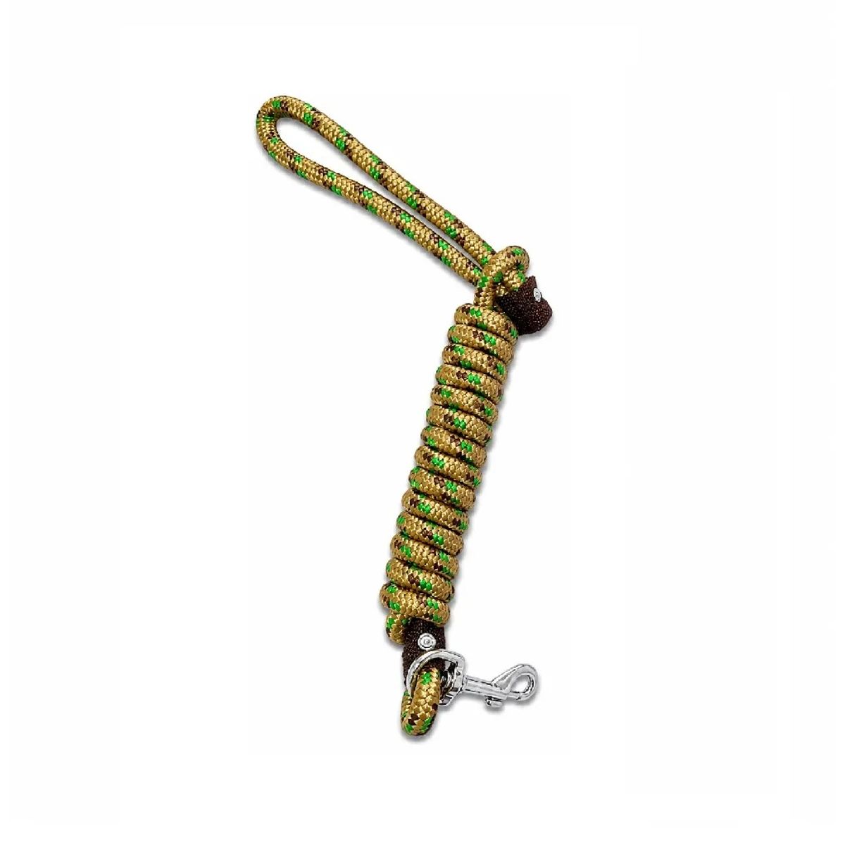 GENERICO - Soga tiro de correa delgado en nylon resistente color beige de 2 metros de largo para perros