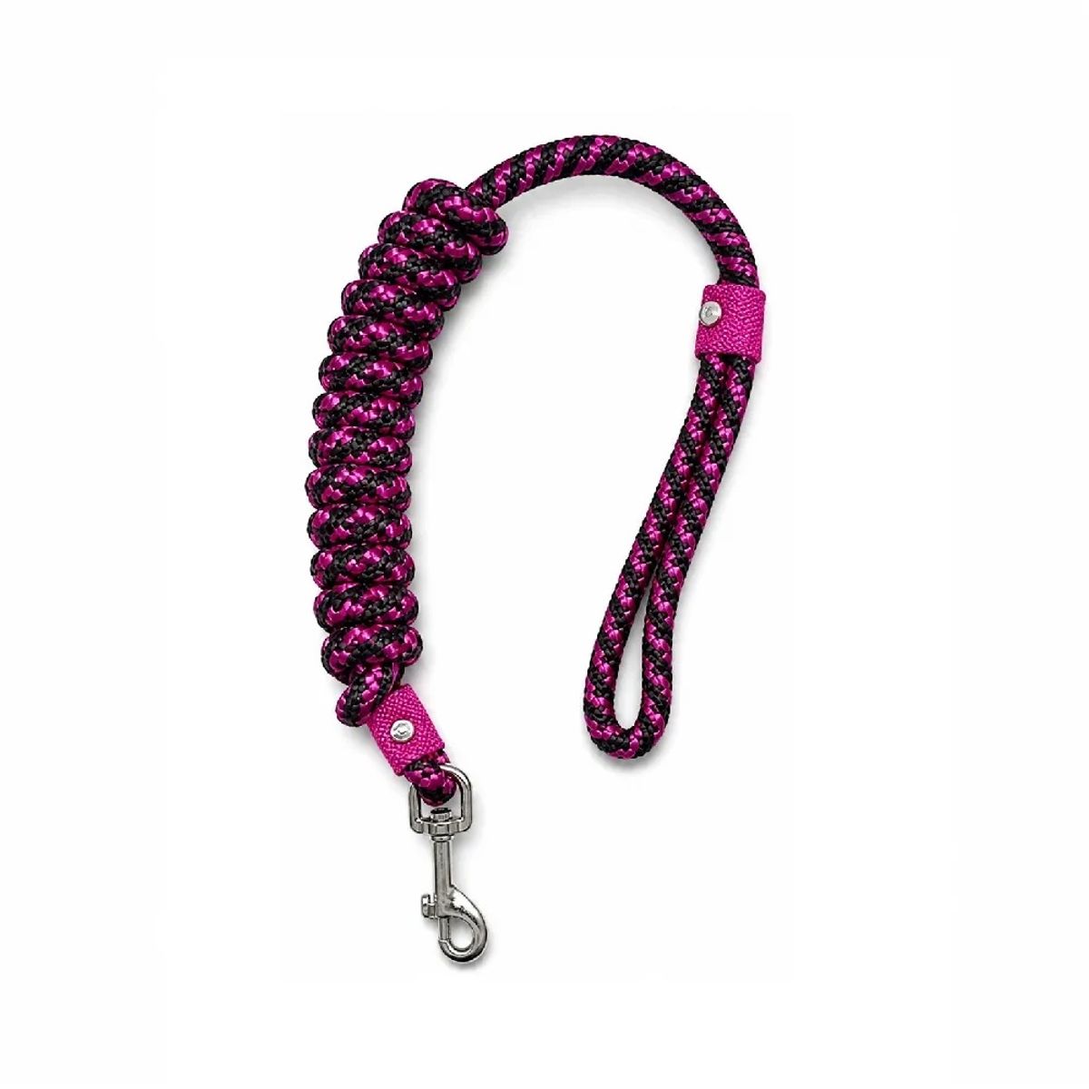 GENERICO - Soga tiro de correa delgado en nylon resistente color fucsia de 2 metros de largo para perros