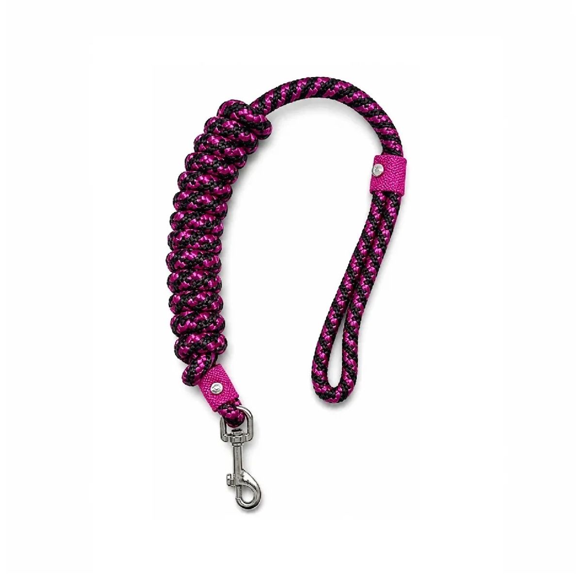 GENERICO - Soga tiro de correa delgado en nylon resistente color fucsia de 2 metros de largo para perros
