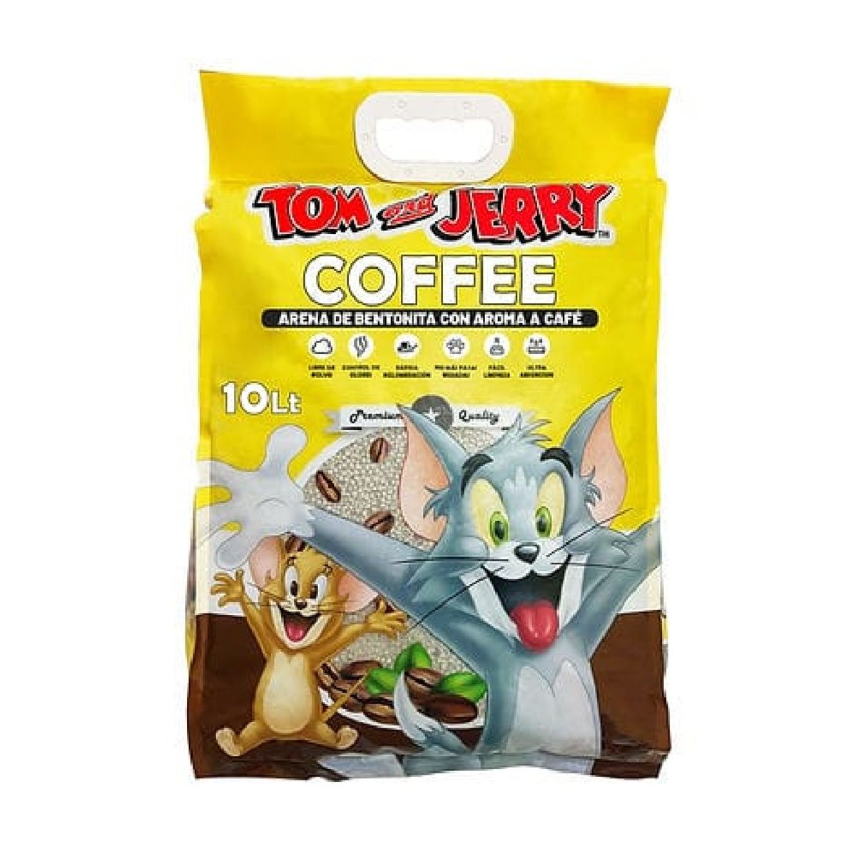 GENERICO - Arena sanitario premium aroma Café Tom y Jerry por 10 litros