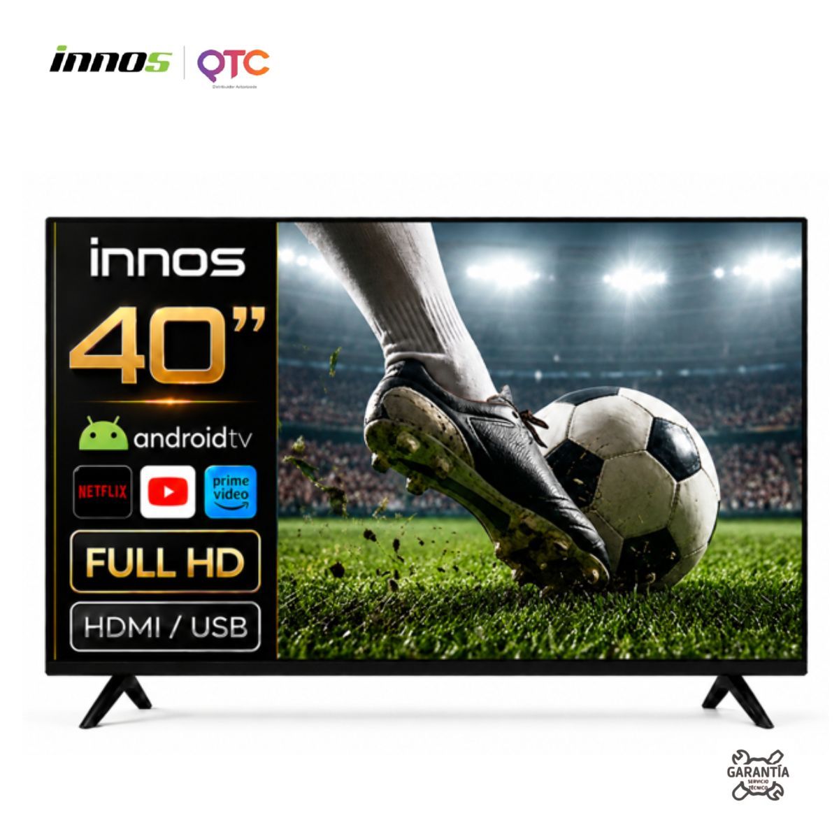 GENERICO - Televisor INNOS Smart TV 40 Pulgadas Full HD LED Android TV con WiFi S4001KU