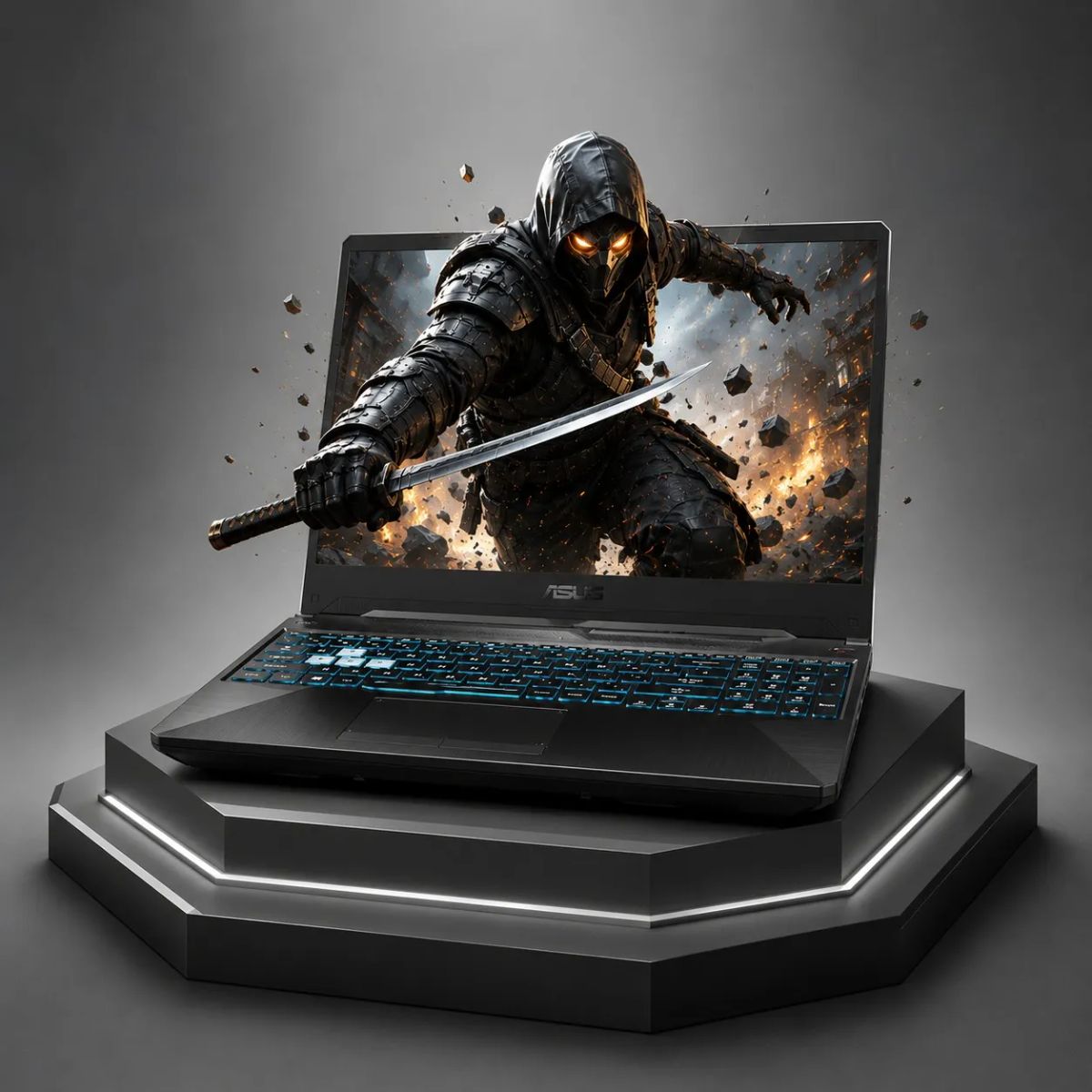 ASUS - Laptop Asus Tuf Gaming A15 AMD Ryzen 7 170 RTX 3050 8Gb RAM 512 SSD FA506NCQ-HN012W 15.6 pul
