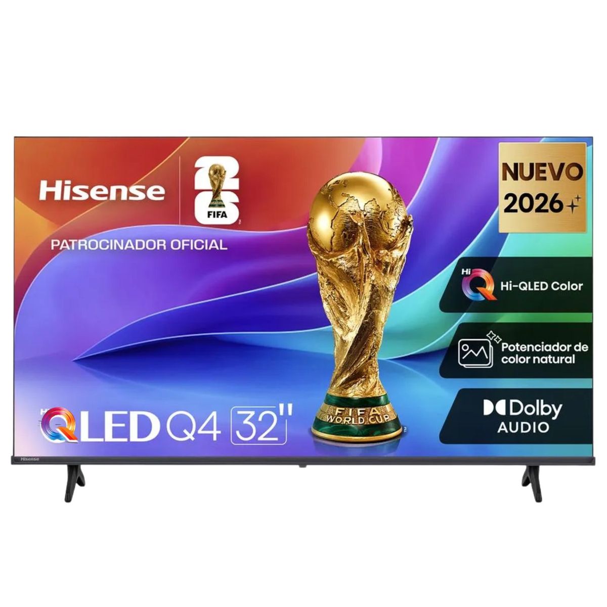 Hisense - Televisor Hisense Hi-QLED 32 HD Smart TV 32Q4SV