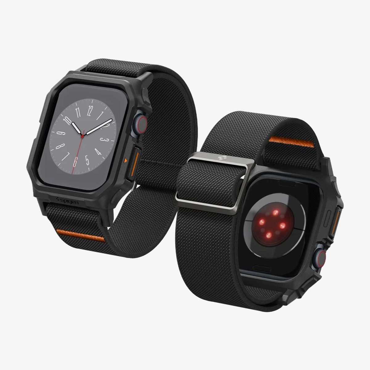 SPIGEN - Case Correa Apple Watch 10-11 42mm Lite Fit Pro Premium Deportivo Aprueba Golpes Negro