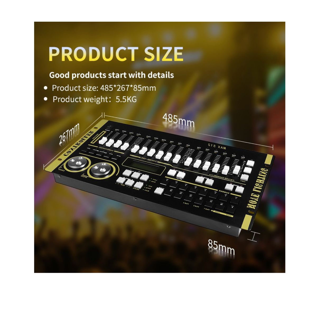 GENERICO - Consola Dmx Max512 Marca Marsilte Para Luces Efectos