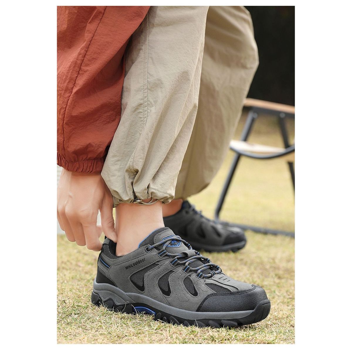 TIOZONEY - Zapatos de montaña para exteriores-Gris