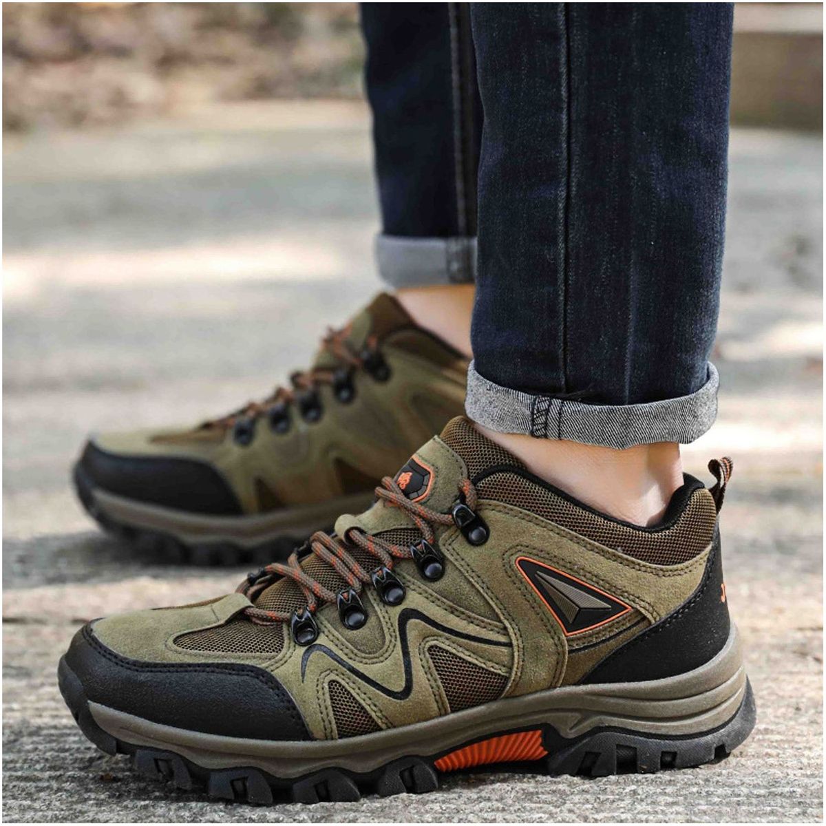 TIOZONEY - Zapatos de senderismo para hombre