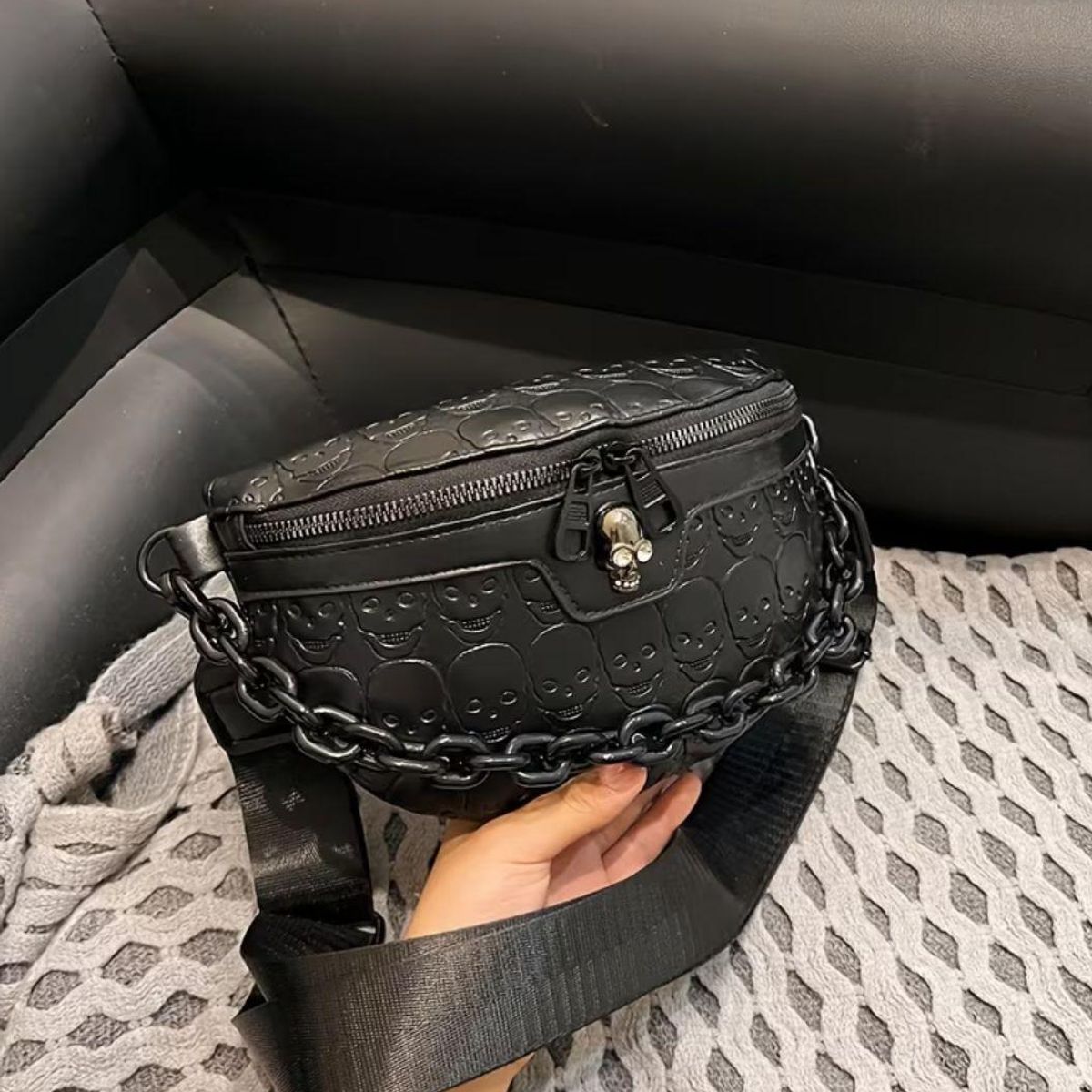 OEM - Canguro Riñonera Para Mujer Estilo Punk Gótico