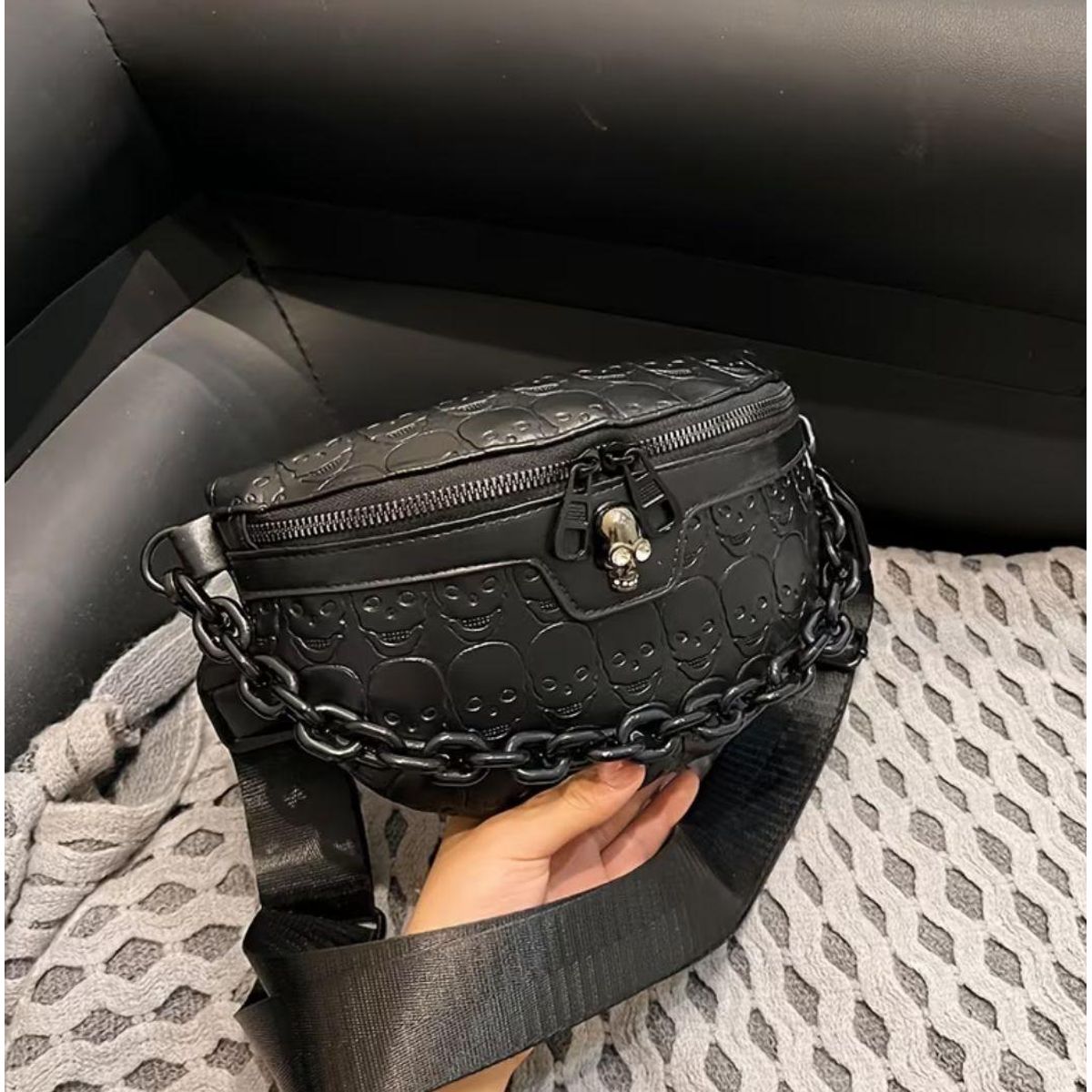 OEM - Canguro Riñonera Para Mujer Estilo Punk Gótico