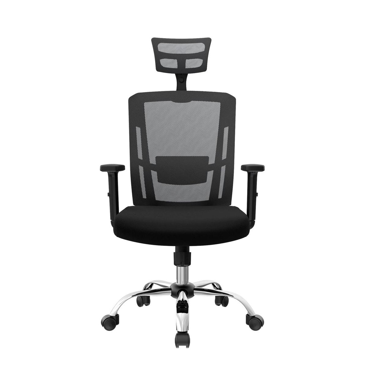 ALTHEA CONFORT - Silla Ergonómica Delphi II Presidente Syncro Brazos 3D Cromado Negro Althea Confort