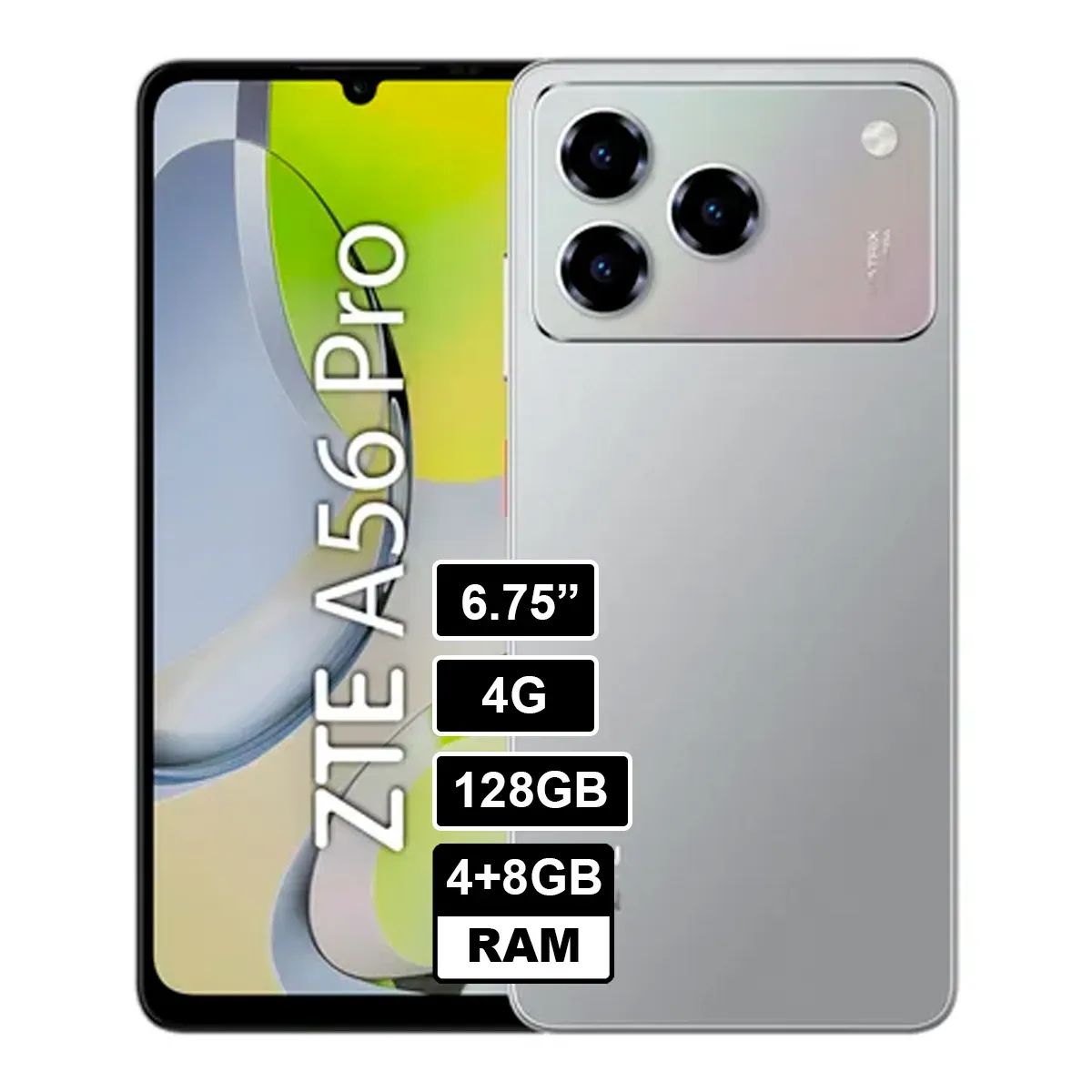 ZTE - ZTE A56 Pro 4+8GB RAM 128GB Gris