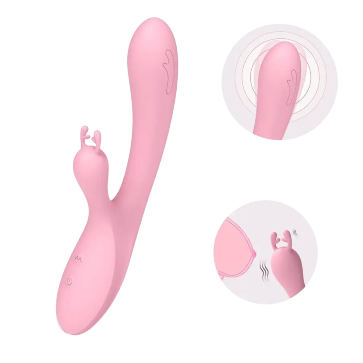 SEX TOY - Vibrador Doble Estimulación Rabbit Rosa Punto G