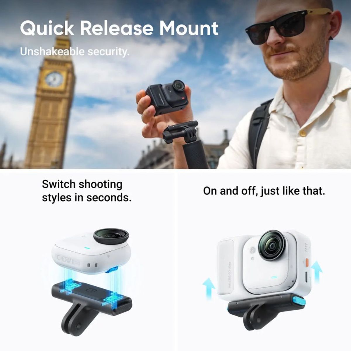 Insta360 - Insta360 GO Ultra Creator Bundle Artic White
