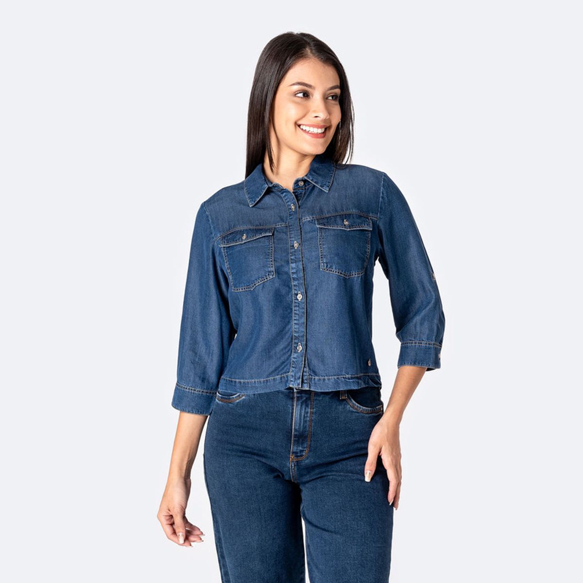 Pionier - Blusas Denim Mujer Leilan