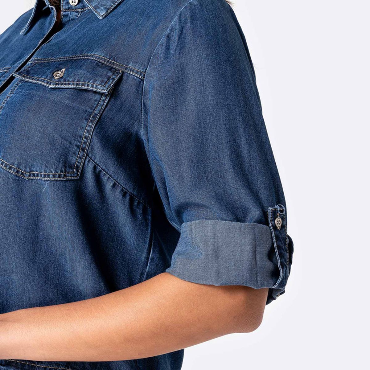 Pionier - Blusas Denim Mujer Leilan