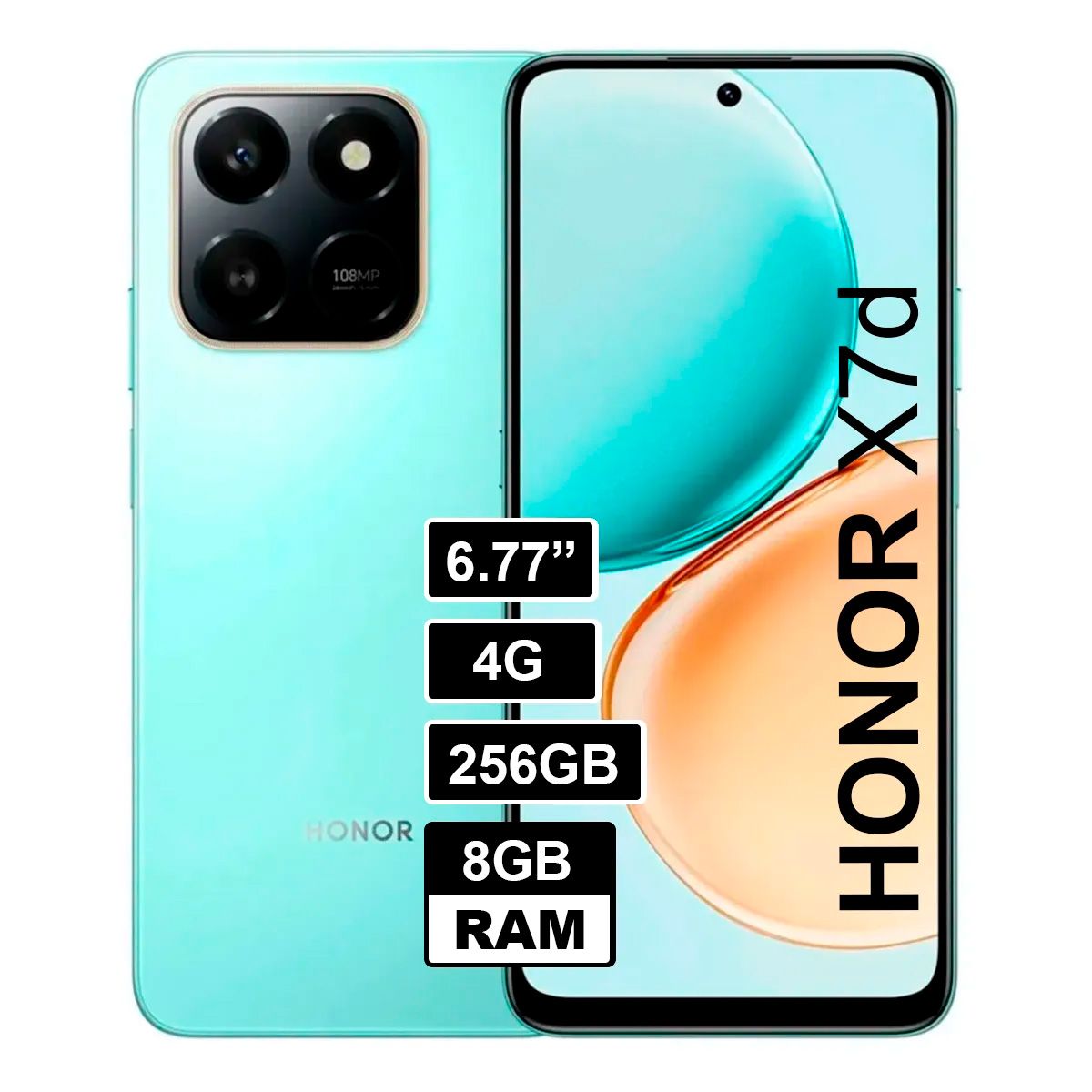 HONOR - X7D 4G 8GB 256GB Cyan