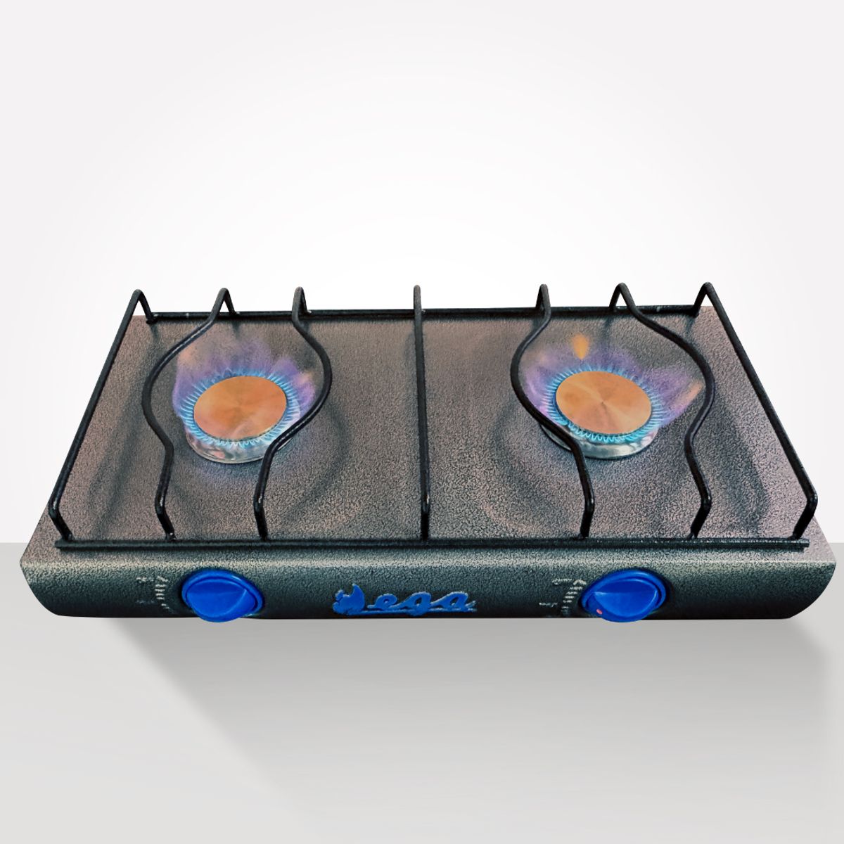 GENERICO - Cocina de Mesa 2 Hornillas a Gas Color Plomo