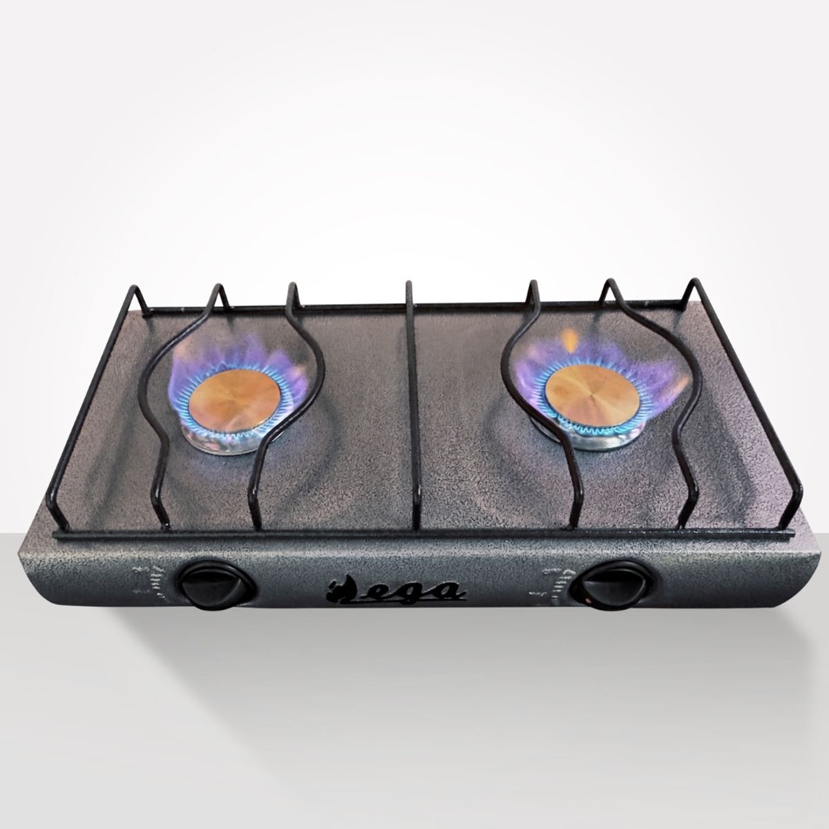 GENERICO - Cocina de Mesa 2 Hornillas a Gas Color Plomo