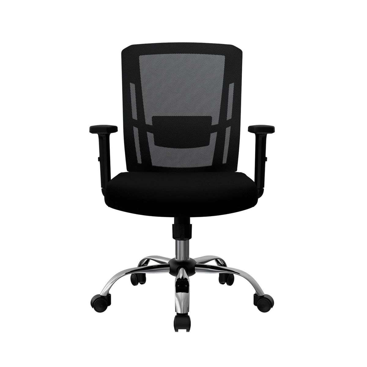 OFIDEAS - Silla Ergonómica Delphi II Gerente Syncro Brazos 3D Cromado Negro Ofideas