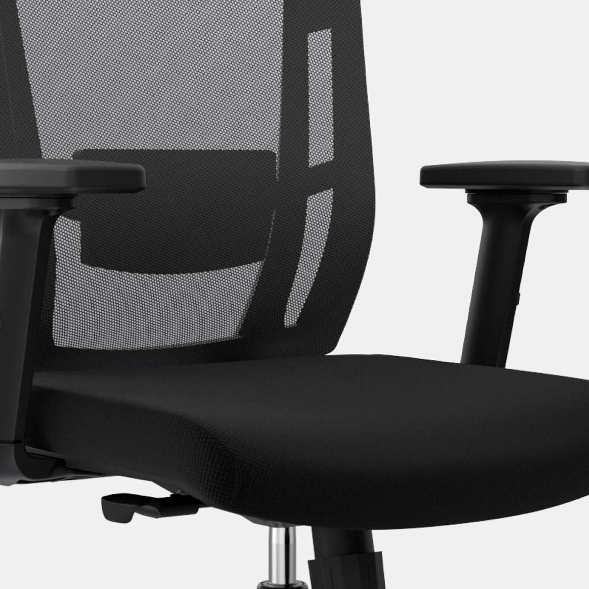 OFIDEAS - Silla Ergonómica Delphi II Gerente Syncro Brazos 3D Cromado Negro Ofideas