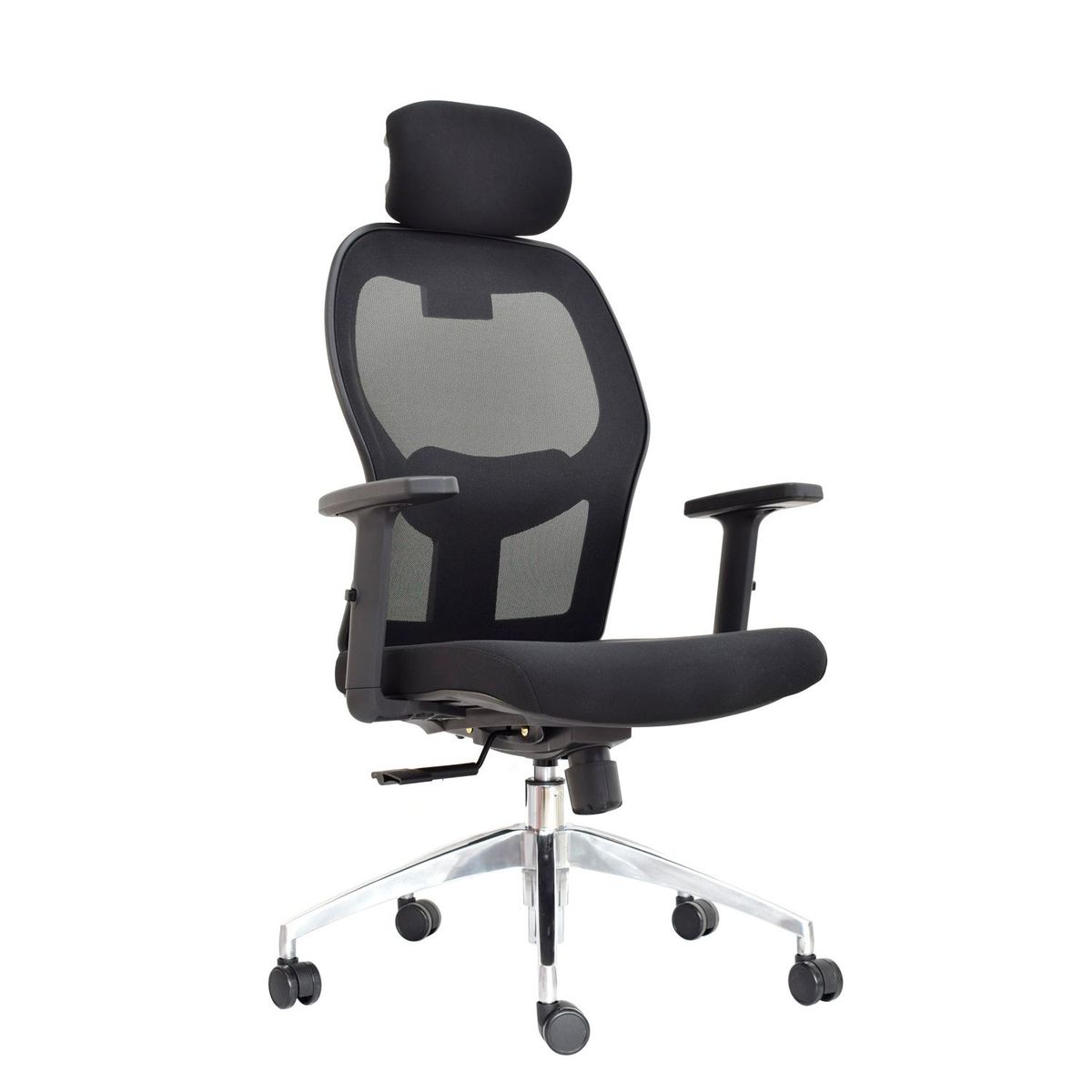 OFIDEAS - Silla Ergonómica Noruega Presidente Aluminio Negro Ofideas
