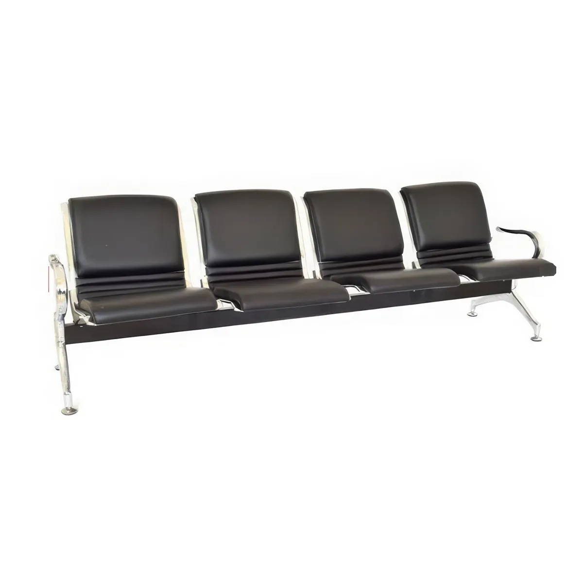 Tandem Aeropuerto Full Tapiz Cuerina Negro 4 Asientos Althea Confort, marca ALTHEA CONFORT - Foto Principal
