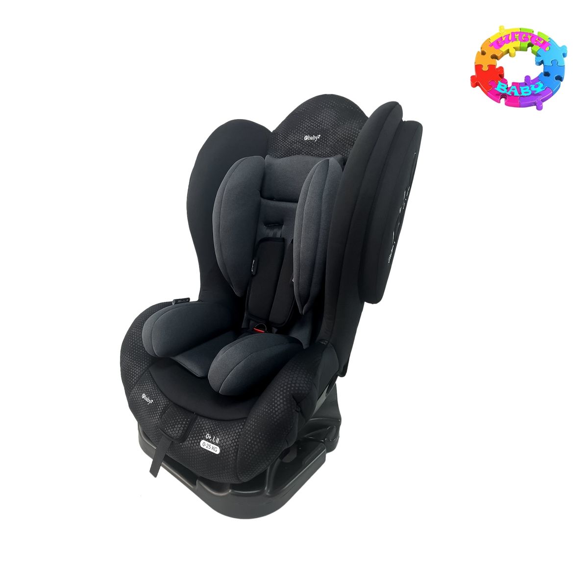 EBABY - SILLA DE AUTO  "TERRA"  PARA BEBE ACOLCHADO CON ASIENTO RECLINABLE  EBABY  - NEGROO