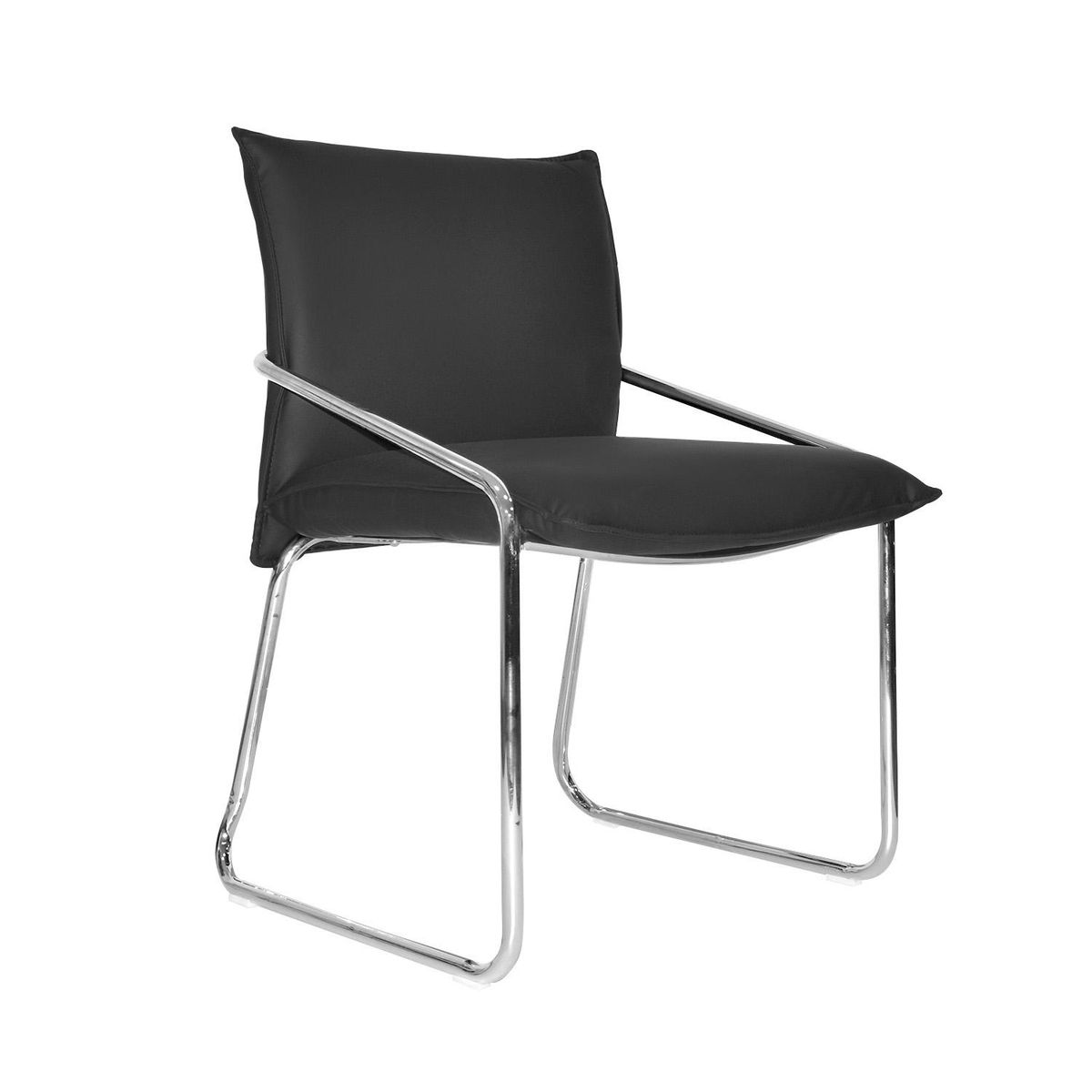 Silla Fija De Espera Lite Cuerina Negro Althea Confort, marca ALTHEA CONFORT - Foto Principal