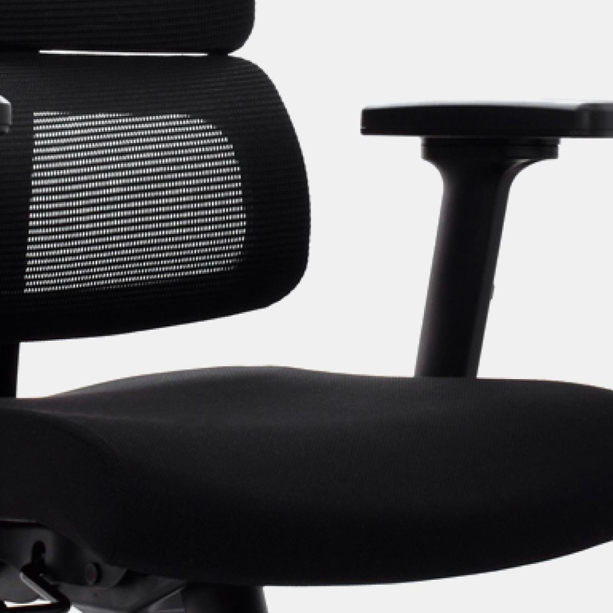 OFIDEAS - Silla Ergonómica Flip Presidente 1D Cromado Negro Ofideas