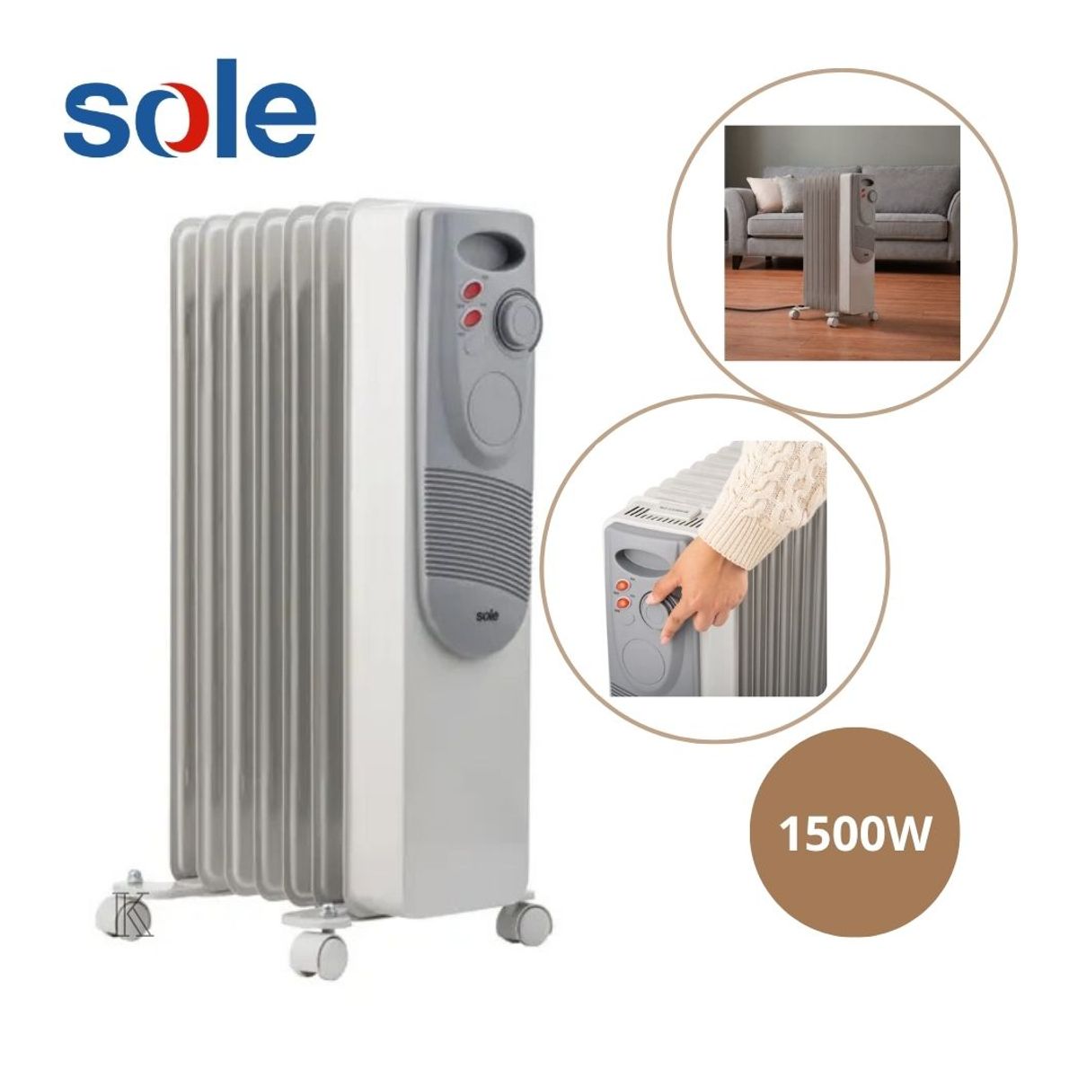 Sole - Estufa Sole 1500W de 7 Celdas