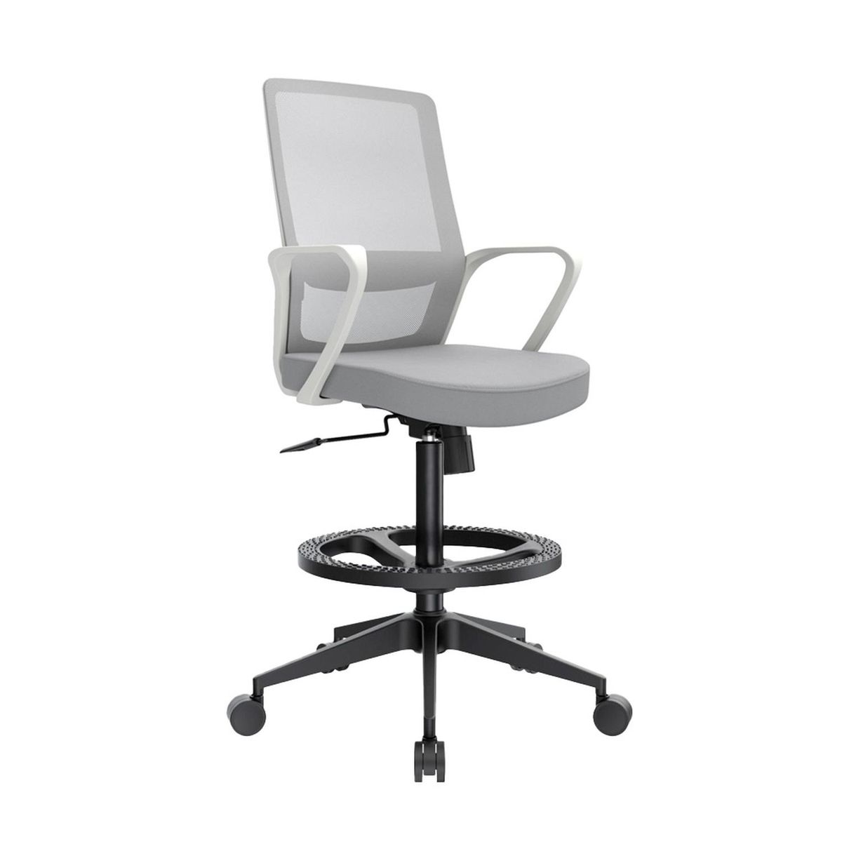 OFIDEAS - Silla Cajero Ergonómica Andy Gris Bn An Ofideas