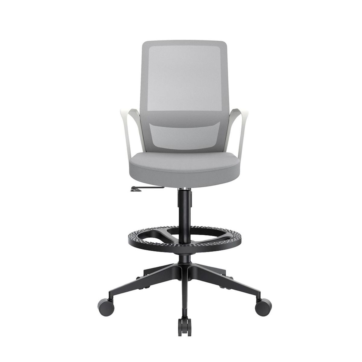 OFIDEAS - Silla Cajero Ergonómica Andy Gris Bn An Ofideas