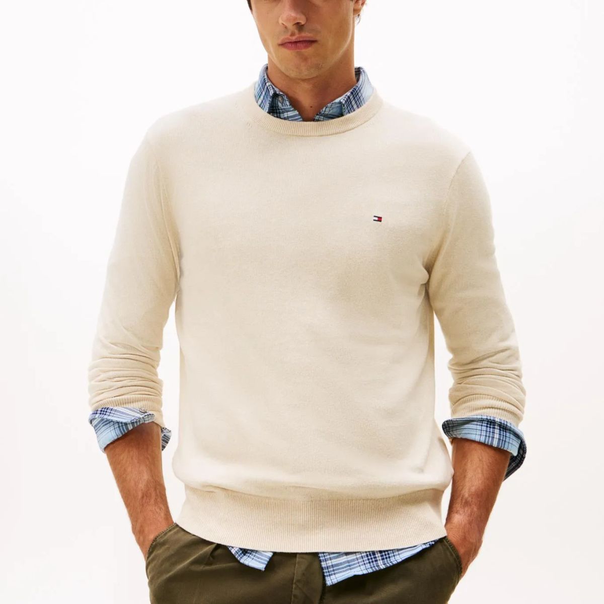TOMMY HILFIGER - SWEATER PIMA ORG CTN CASHMERE CREW NEC TH