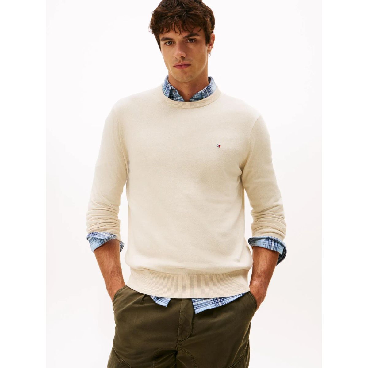 TOMMY HILFIGER - SWEATER PIMA ORG CTN CASHMERE CREW NEC TH