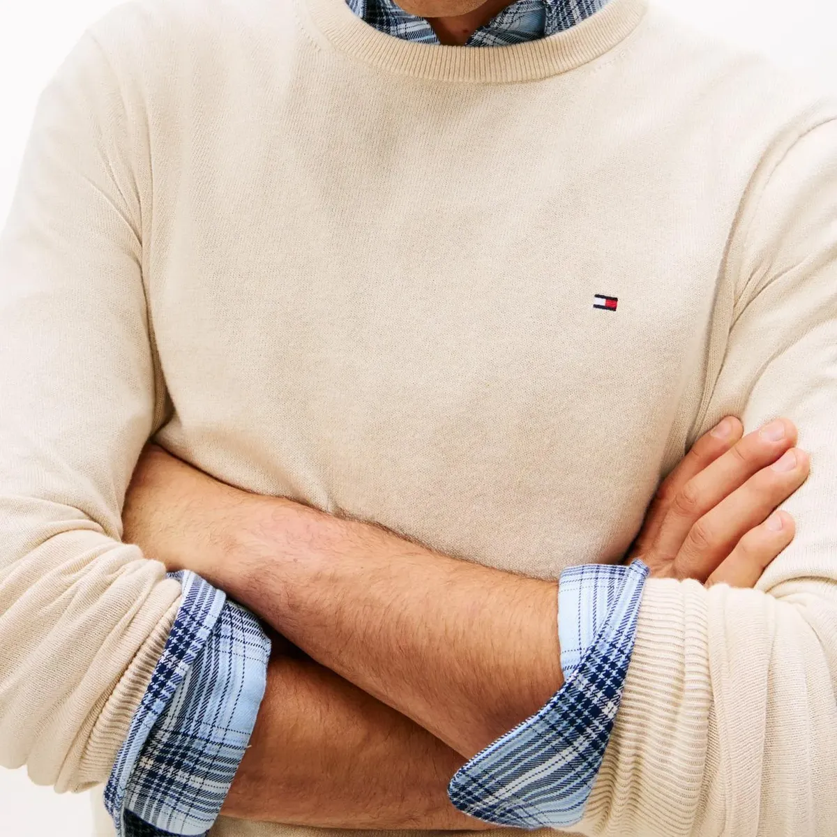 TOMMY HILFIGER - SWEATER PIMA ORG CTN CASHMERE CREW NEC TH