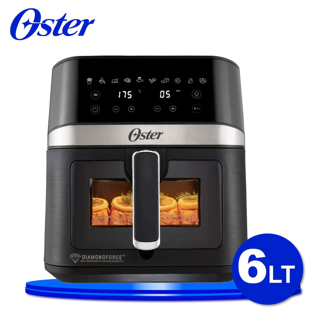 OSTER - FREIDORA DE AIRE DIGITAL OSTER DE 6 LITROS 10 PROGRAMAS CKSTAF60WDDF