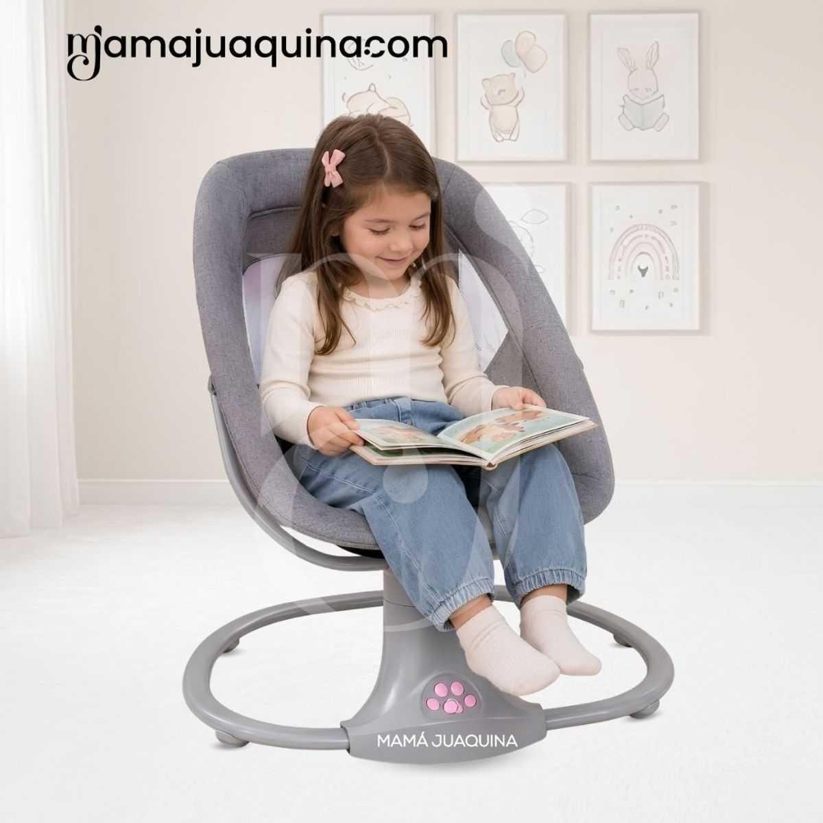 Baby - Mecedora Multifuncional para Bebés «LEXIE» Edición Exclusiva Pink