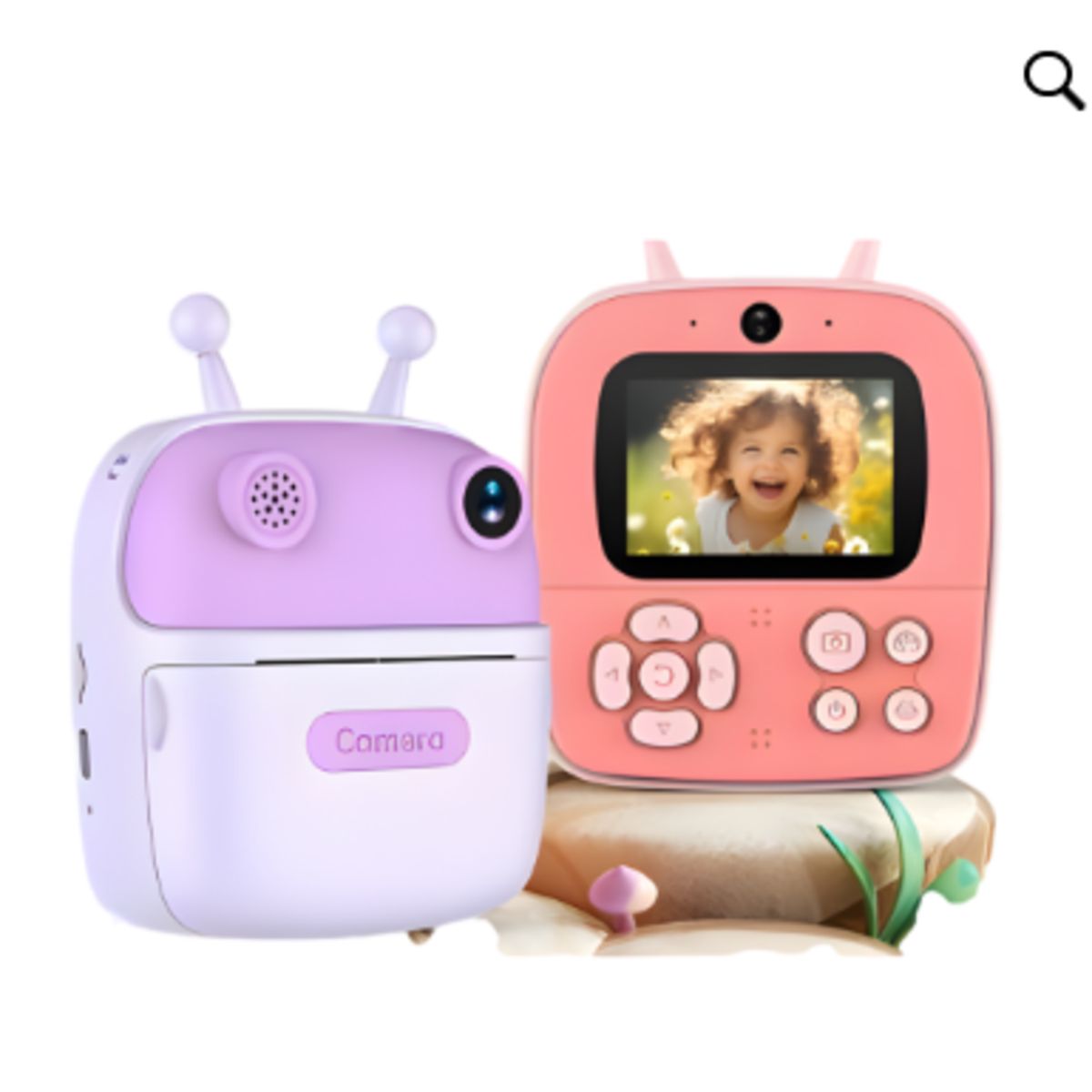 GENERICO - CÁMARA DIGITAL CON IMPRESION TERMICA PARA NIÑAS COLOR LILA