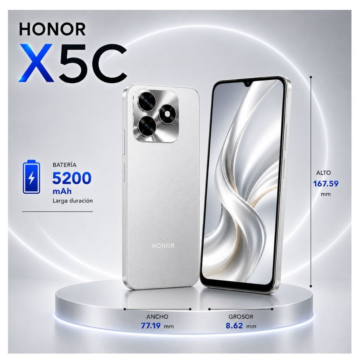 HONOR - CELULAR HONOR X5C 4GB RAM  64GB  PLATA