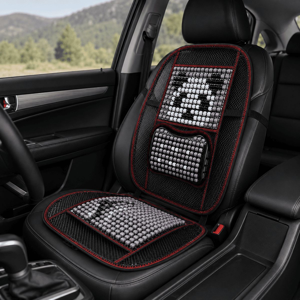OEM - Cojín De Asiento Bolitas Universal Oso Panda