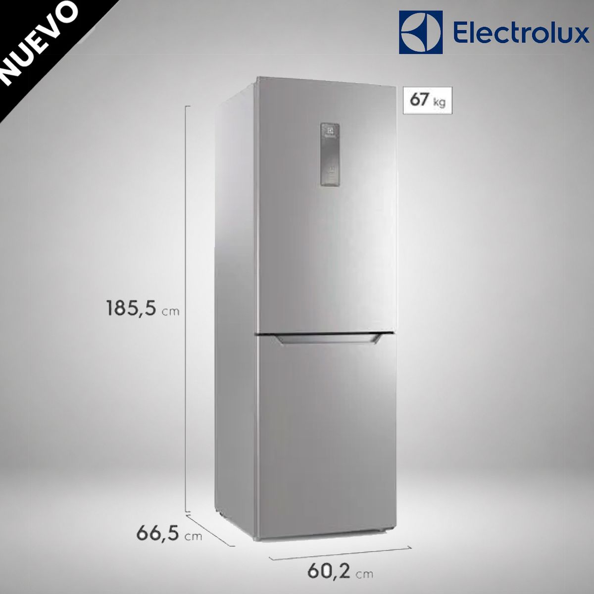 Electrolux - Refrigerador Botoom Freezer 317 L Silver – ERQR32E2HUS