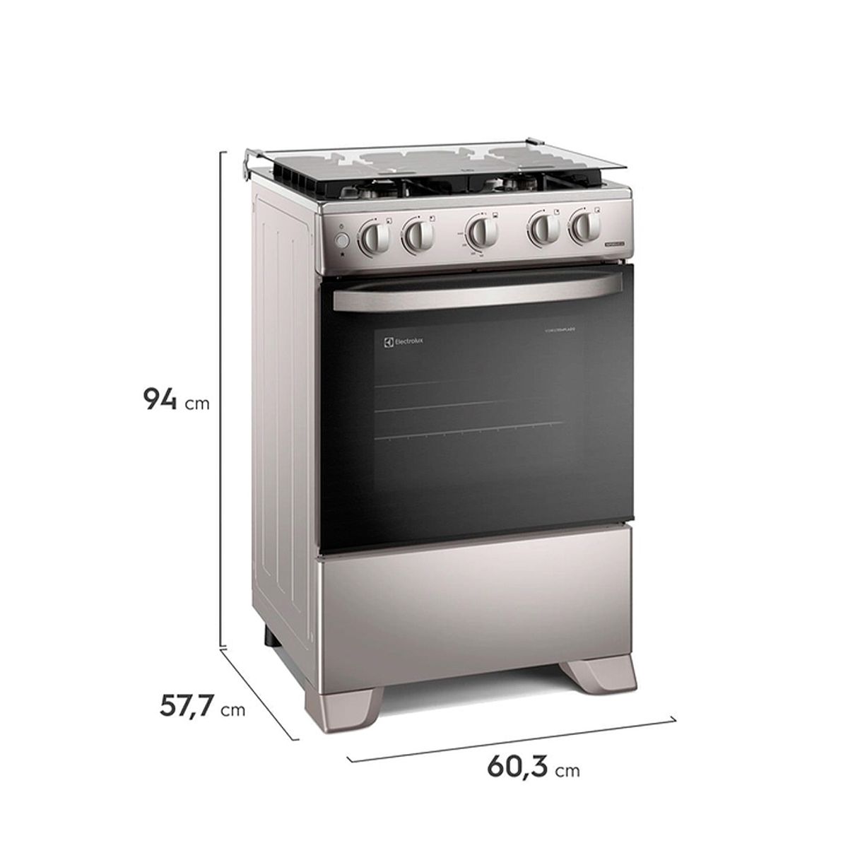Electrolux - Cocina de pie a Gas Electrolux 4 Hornillas FE4ISR - Inox