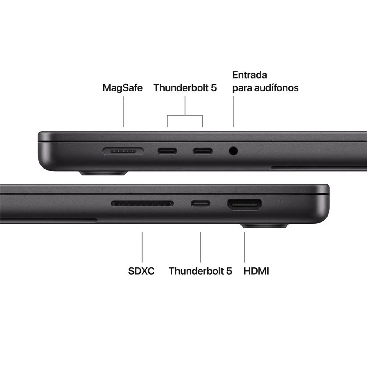 APPLE - Laptop MacBook Pro M5 Max14.2 - 120Hz- 36GB - 2TB SSD - Negro