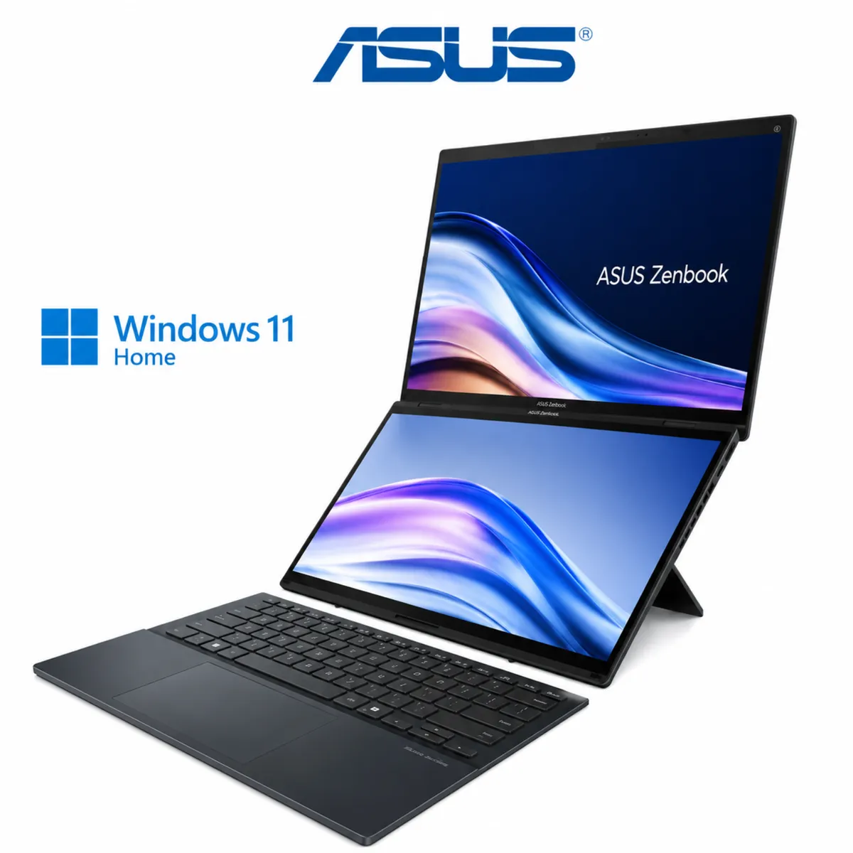 ASUS - Laptop Asus ZENBOOK Intel Core Ultra 9 (2en1) RAM 32GB SSD 1TB 14" 3K OLED Táctil Windows 11