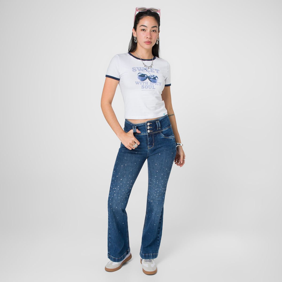 SQUEEZE - Pantalon Denim Stretch Mujer Sohra