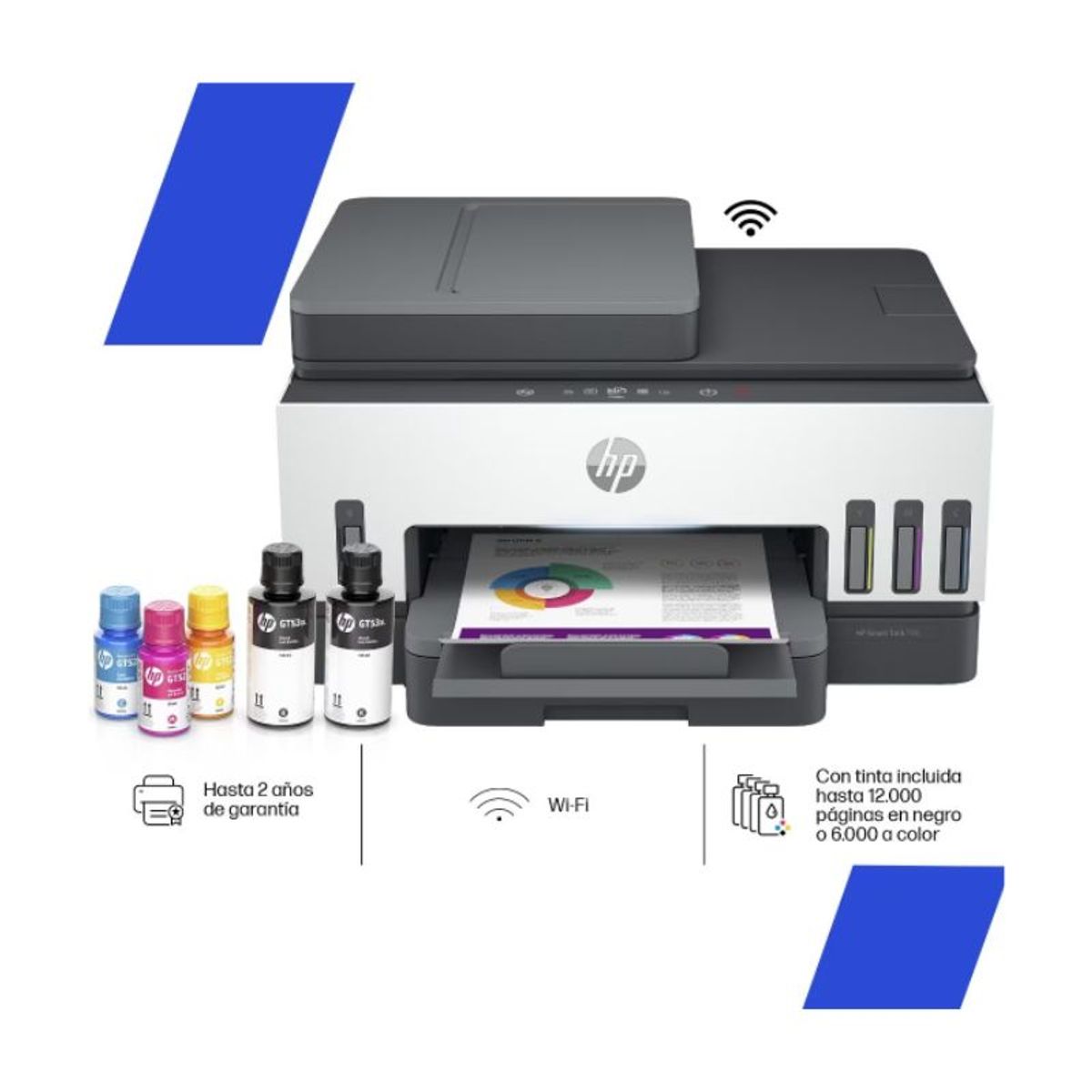 HP - Impresora Multifuncional Hp Smart Tank 790 Wifi - ADF y Duplex