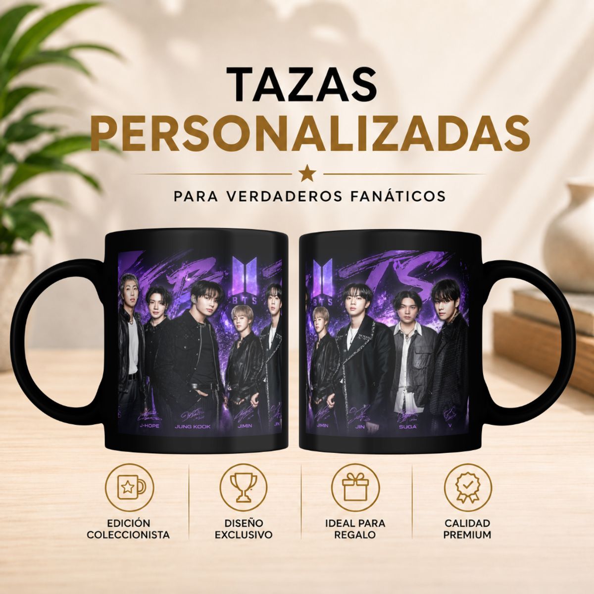 GENERICO - TAZA BTS PARA LAS ARMYS KPOP - GIRA WORLD ARIRANG